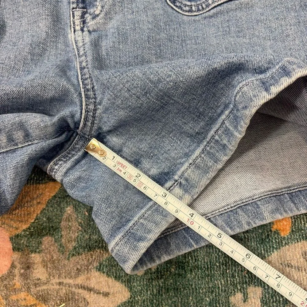 J. Crew Shorts Women 4 Blue Denim Sky Fall Wash High Rise Front Pocket small